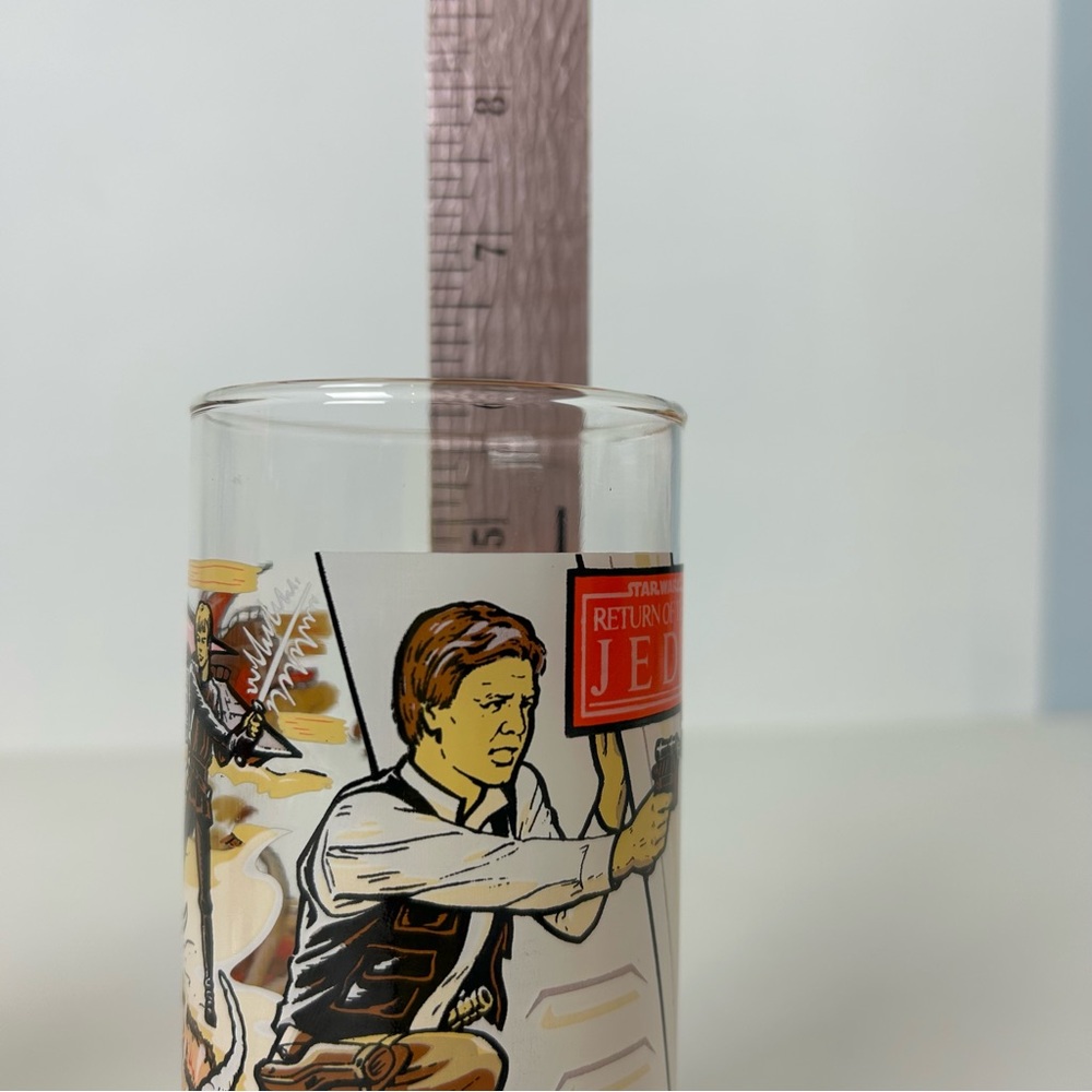 Star Wars - Return of The Jedi - Burger King 1983 Glass Cup Vintage Han Solo - Picture 10 of 10